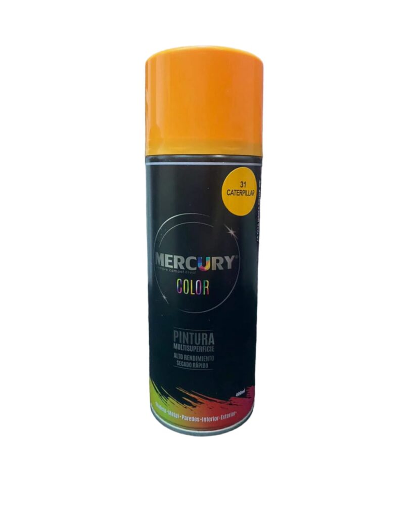 Aerosol Mercury 400ml Amarillo Caterpillar El Machetico