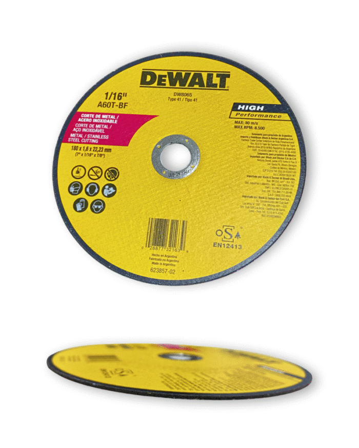 Disco Corte Metal Dewalt #7 1 Disco Corte Metal Dewalt #7 - Imagen 1