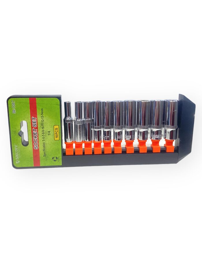 Juego De Copas Largas Socket Set 1/4x10 - Imagen 1