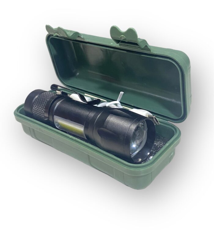 Linterna Recargable Caja Verde Pequeña - Imagen 2