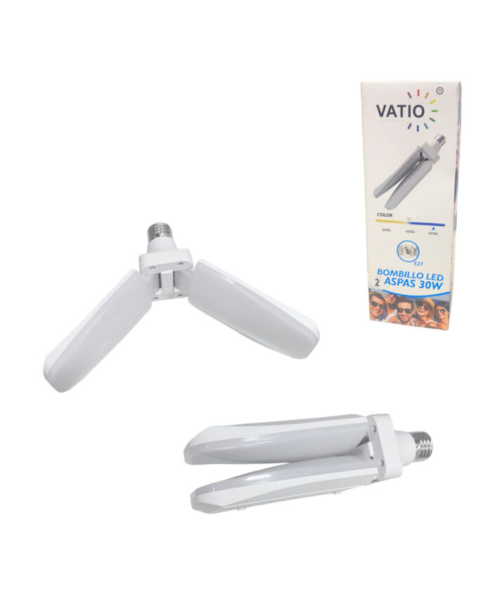 Bombillo Led 30W Vatio 2 Aspas - Imagen 1