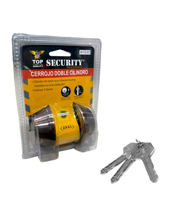 Chapa Doble Cilindro Security - Imagen 1
