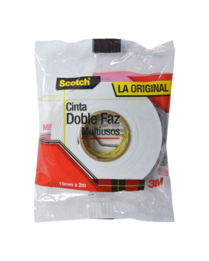 Cinta Doble Faz 2m 1.8cm Scotch - Imagen 1