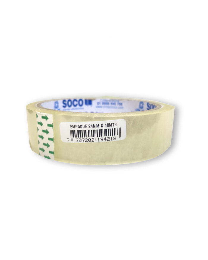 Cinta Tirro 24mm x 40Mts / 1" Soco - Imagen 1