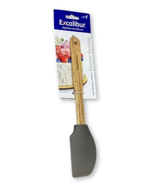 Espatula Postre Silicona Excalibur Mango Bambu