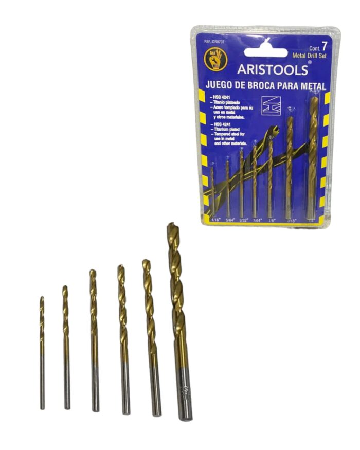 Juego De Broca Para Metal 7 PCS Aristools - Imagen 1