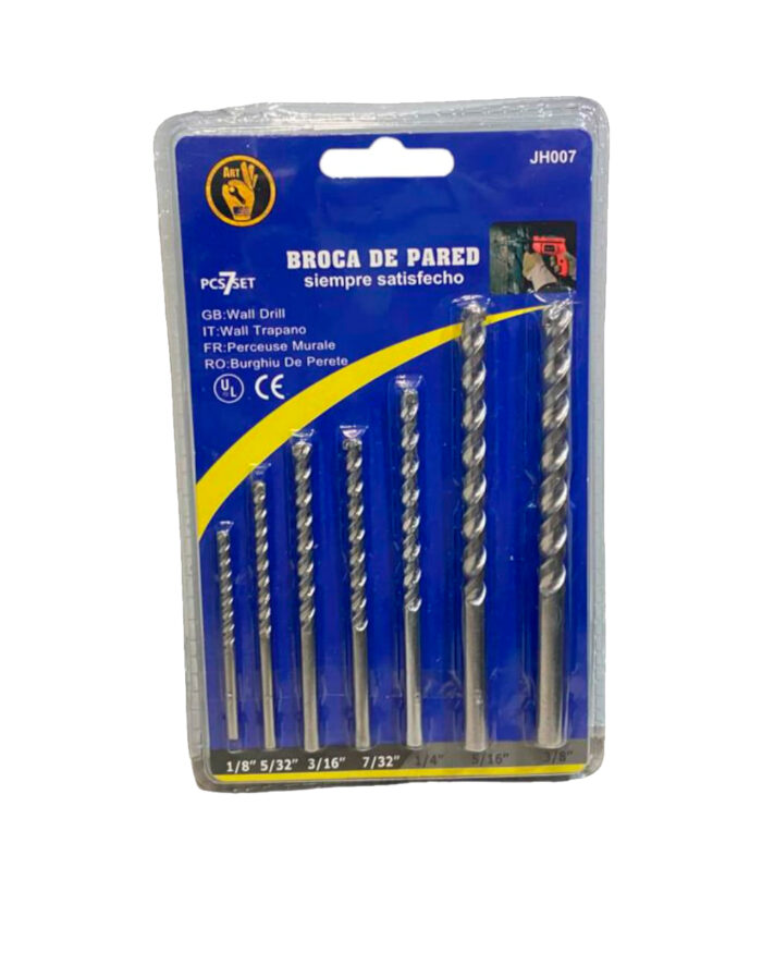 Juego De Broca Para Muro 7 PCS ART - Imagen 1