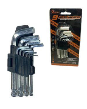 Llave en L Bristol y Punta Redonda 9Pcs QTools