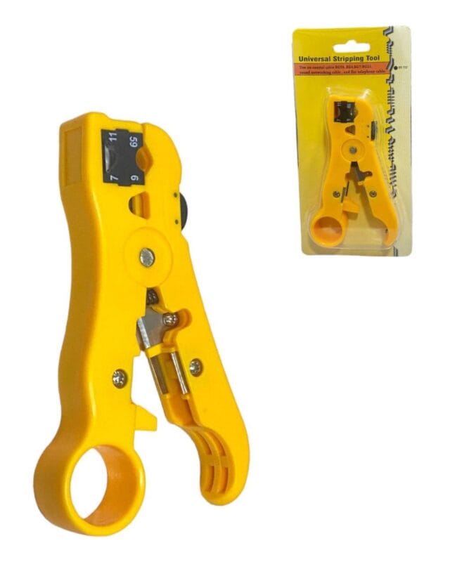 Pela Cable Coaxial Amarillo Universal