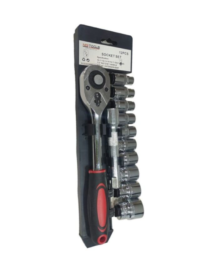 Juego De Copas y Ratchet 1/2 10-24mm Mg Tools x12Pcs - Imagen 1