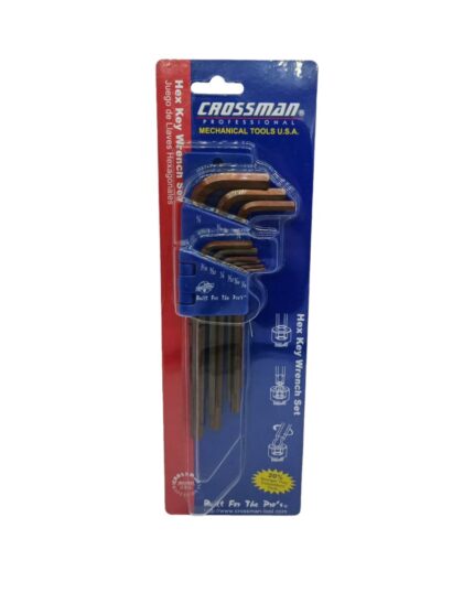 Llave Bristol Crossman larga Jgo 9Pzs 1/6 - 3/8