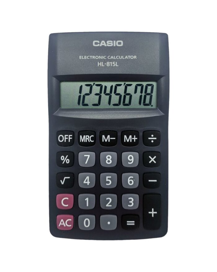 Calculadora Casio 8 Digitos Negra - Imagen 1