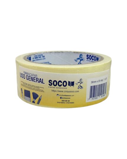 Cinta Tirro Soco 1 1/2 36mx20m