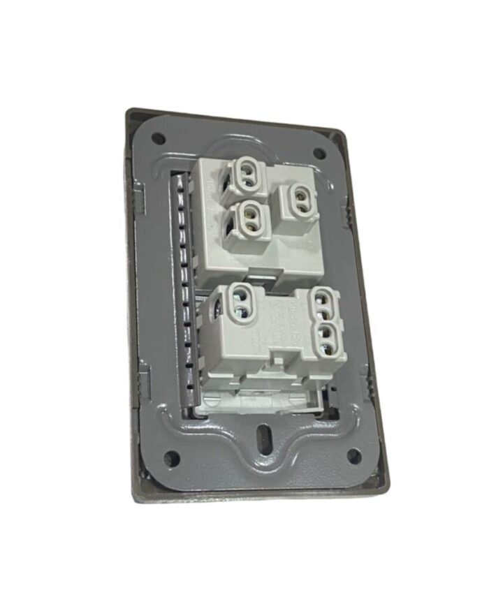 Toma + Apagador Metalico Mercury Premium - Imagen 2