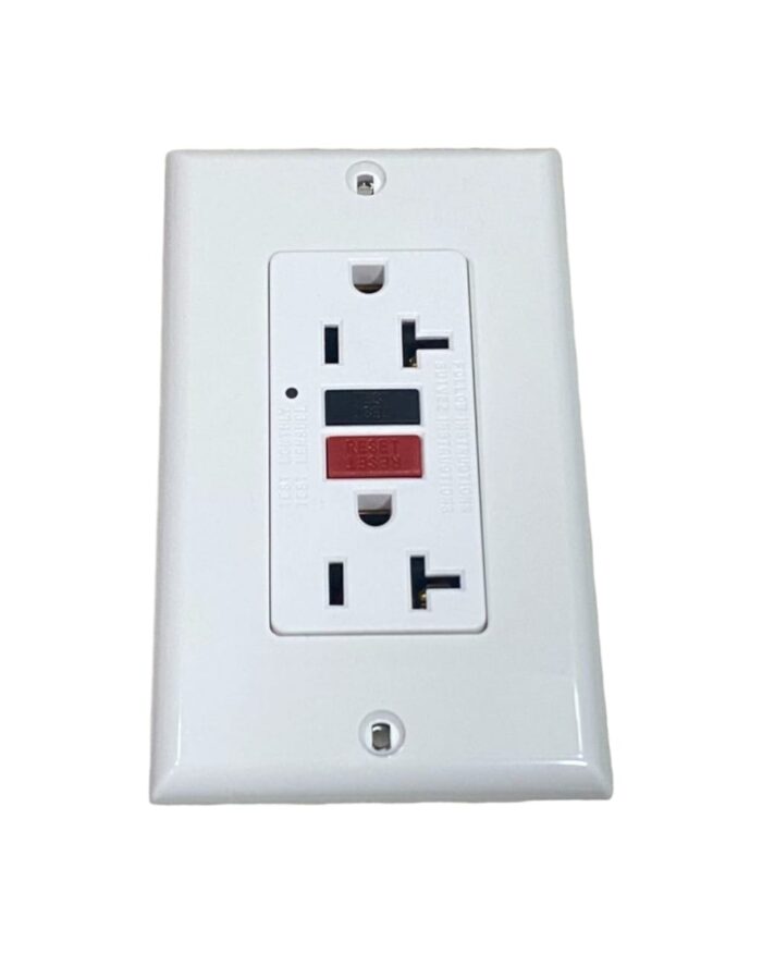 Toma GFCI 20A Blanco Mercury - Imagen 1