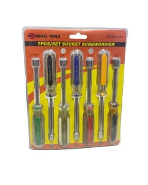 Destornillador Pulgada Copa 1/4 - 1/2 7Pcs Diesel Tools