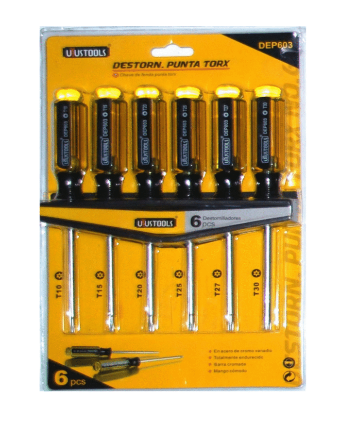 Juego De Destornilladores Punta Torx X 6PCS Uyustools - Imagen 1