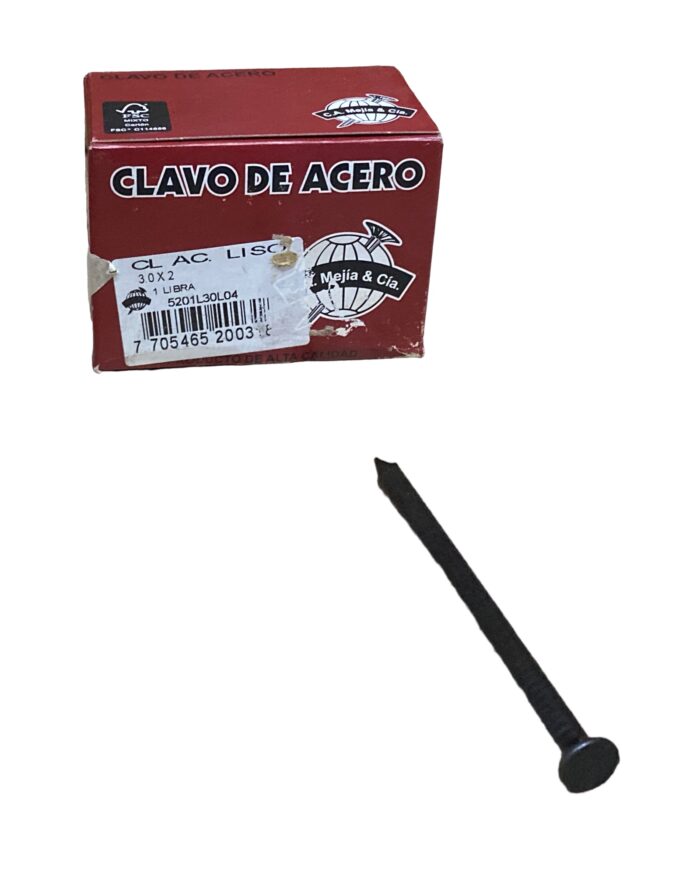 Clavo Acero Liso 2" - Imagen 1