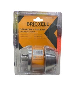 Chapa Alcoba Brickell Cilindro Plateada