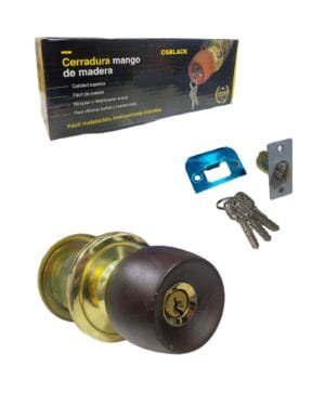 Chapa Baño Madera Oscura Osblack