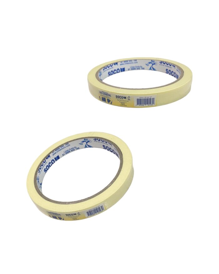 Cinta Tirro Soco 1/2" 12mm x 20Mts - Imagen 1