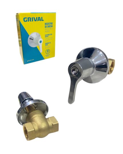 Llave Paso Ducha De Palanca Grival