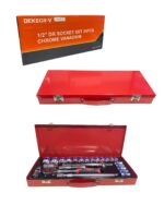 Ratchet 1/2 24Pcs Caja Metalica Dekecr-V