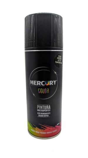 Aerosol Mercury 400ml 1200 Negro Alta Temperatura
