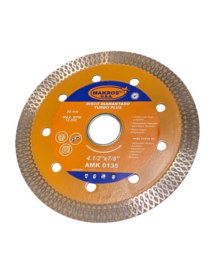 Disco Diamantado Turbo Plus 4.1/2 Makros - Imagen 2