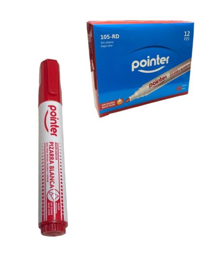 Marcador Pointer Borrable Rojo