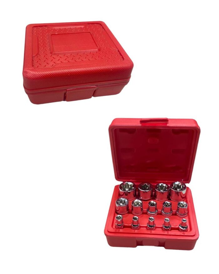 Copas Torr 1/2-3/8-1/4 Estriada Caja Roja 14Pcs - Imagen 1