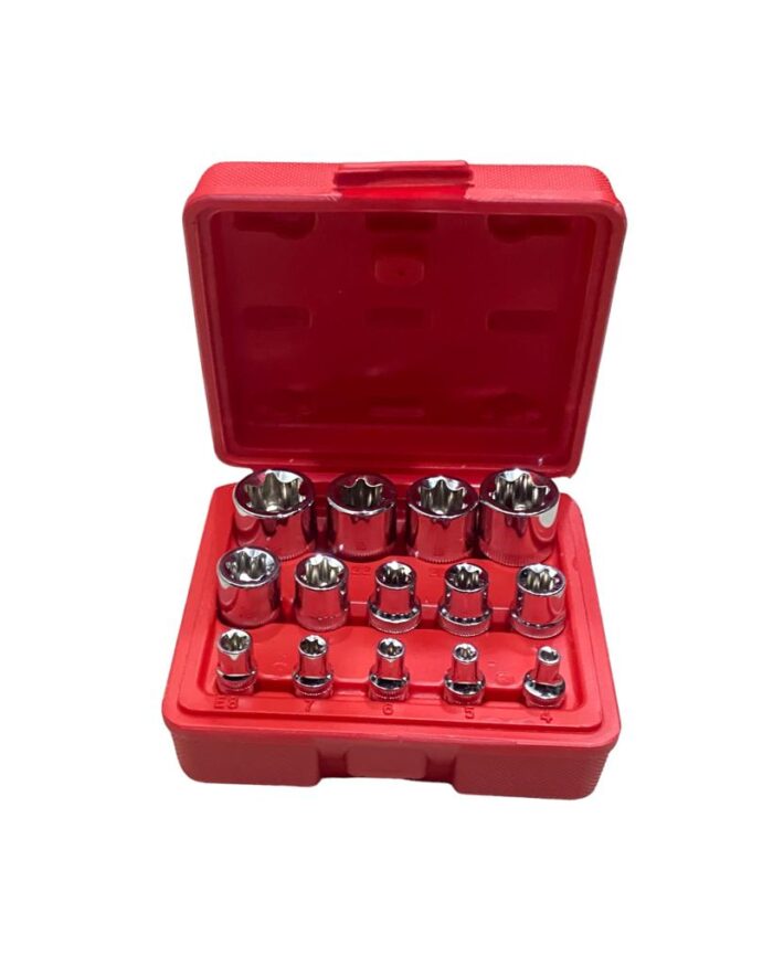 Copas Torr 1/2-3/8-1/4 Estriada Caja Roja 14Pcs - Imagen 2