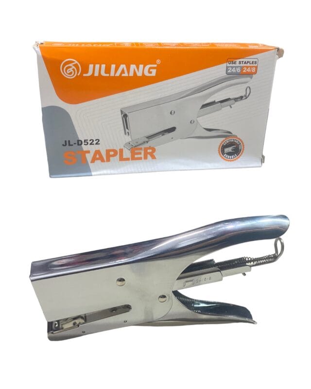 Grapadora Metalica Plateada Jiliang