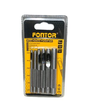 Juego de sacabocados Fontor de 6 piezas para perforar cuero y goma