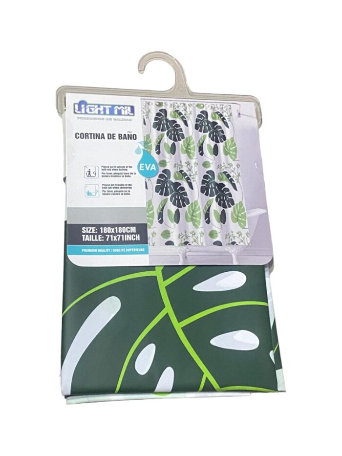 Cortina De Baño Estampada Light Mil - Imagen 1