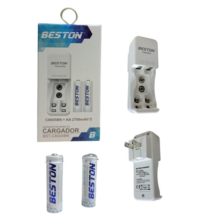 Cargador Beston 9V,AA,AAA - Imagen 1
