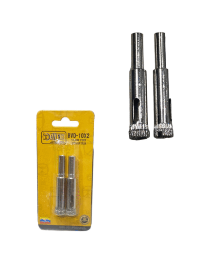 Copa Diamantada Para Vidrio 10mm x 2und Davinci