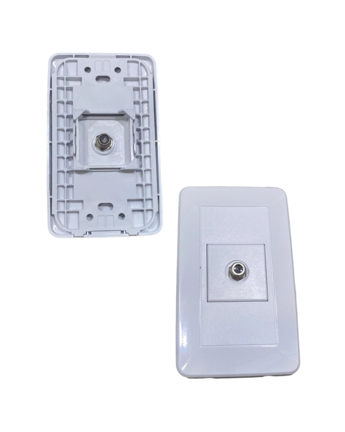 Toma Coaxial Blanco Vatio - Imagen 1
