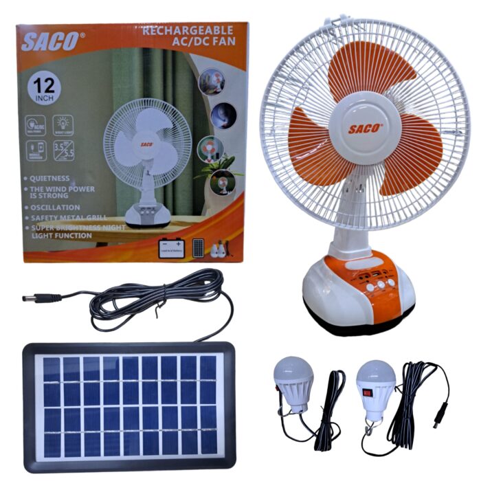 Ventilador Recargable Saco 12 - Imagen 2
