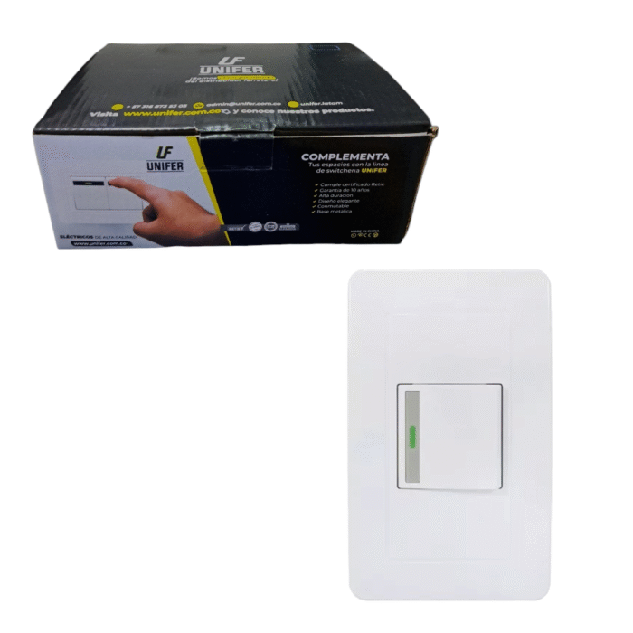 Interuptor Sencillo Unifer - Imagen 1