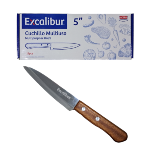 Cuchillo Excalibur número 5 con mango en madera