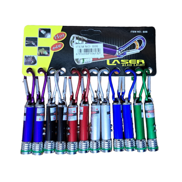 Llavero Linterna Laser Colores - Imagen 1