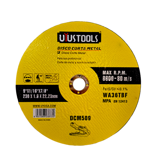 Disco Corte Metal 230mm Uyustools - Imagen 1