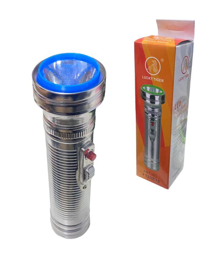Linterna Led De Pilas Tiger World Metalica - Imagen 1