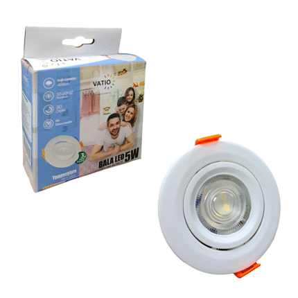 Panel Incrustar 5w Excualizable Led Bala Vatio