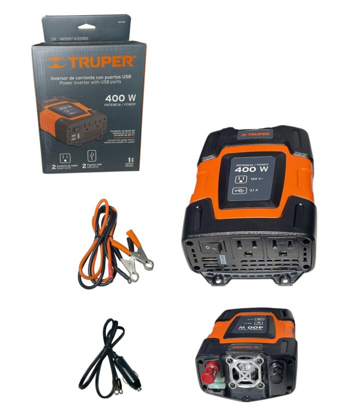 Inversor de Corriente TRUPER 400W - Imagen 1