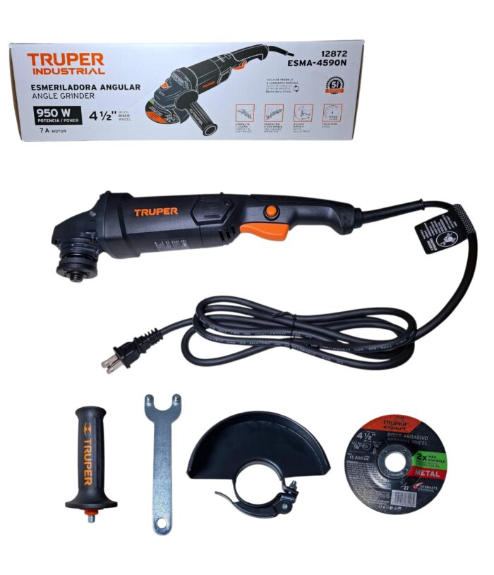 Pulidora angular TRUPER 4 1/2 950W - Imagen 1