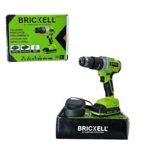 Taladro percutor 1/2 inalámbrico 20V Brickell con batería de litio