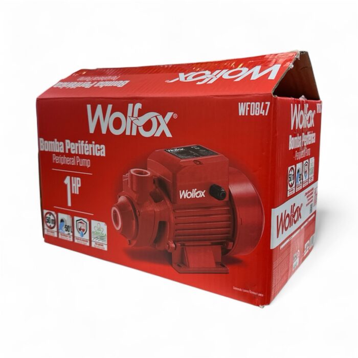 Motobomba Periférica Wolfox 1HP Agrícola - Imagen 2