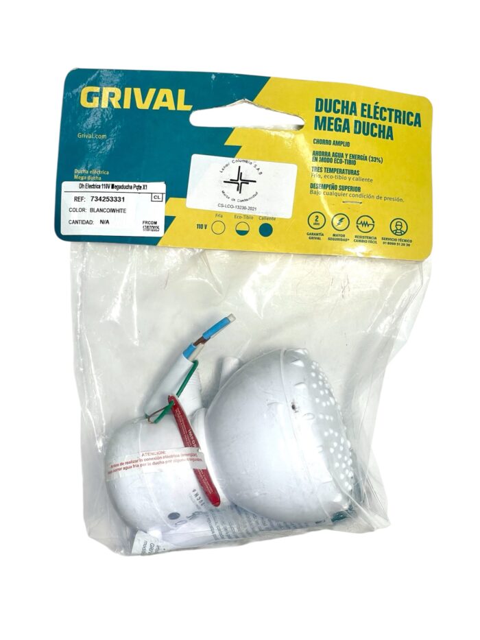 Ducha Eléctrica Grival 110V 3 Temperaturas - Imagen 1